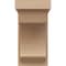 Ekena Millwork 6"W x 6"D x 12"H Wide Emerson Rough Cedar Woodgrain TimberThane Corbel, Primed Tan CORUR06X06X12EMRRCPR - alternate 3